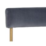 Seneca Dining Chair - Antique Brass - Velvet Slate 12 Seneca Dining Chair - Antique Brass - Velvet Slate 103365 103365 SENECA DINING CHAIR VELVET SLATE FABRIC 7