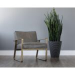 Kristoffer Lounge Chair - Vintage Steel Grey Leather 13 Kristoffer Lounge Chair - Vintage Steel Grey Leather 103498 103498 KRISTOFFER LOUNGE CHAIR 5