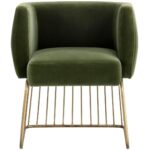Gala Dining Armchair - Forest Green 103499 103499 GALA DINING CHAIR 1