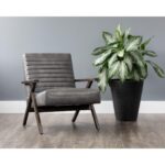 Peyton Lounge Chair - Cantina Magnetite 12 Peyton Lounge Chair - Cantina Magnetite 103522 103522 PEYTON LOUNGE CHAIR MAGNETITE LEATHER 5