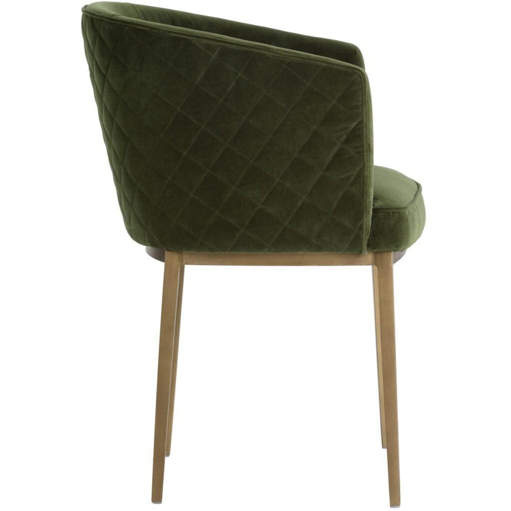 Cornella Dining Armchair - Forest Green - Image 2