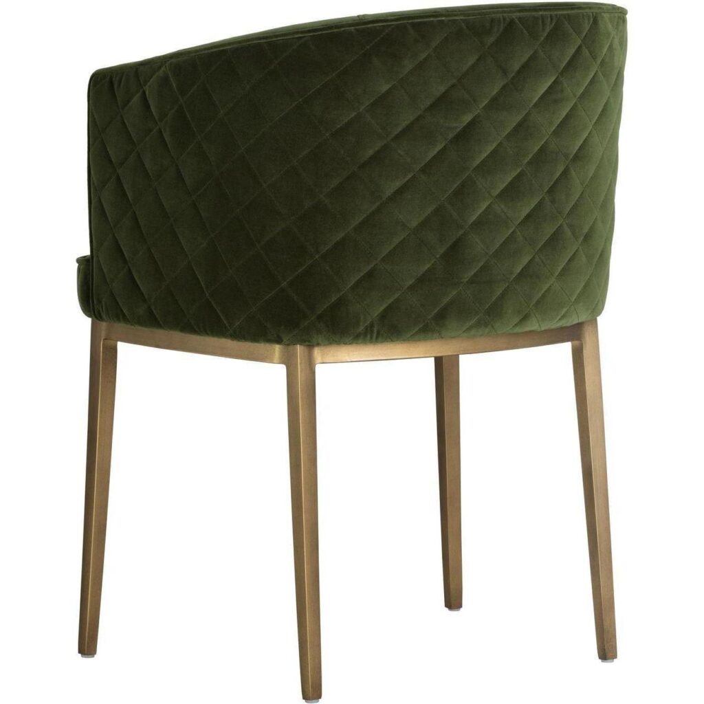 Cornella Dining Armchair - Forest Green - Image 3