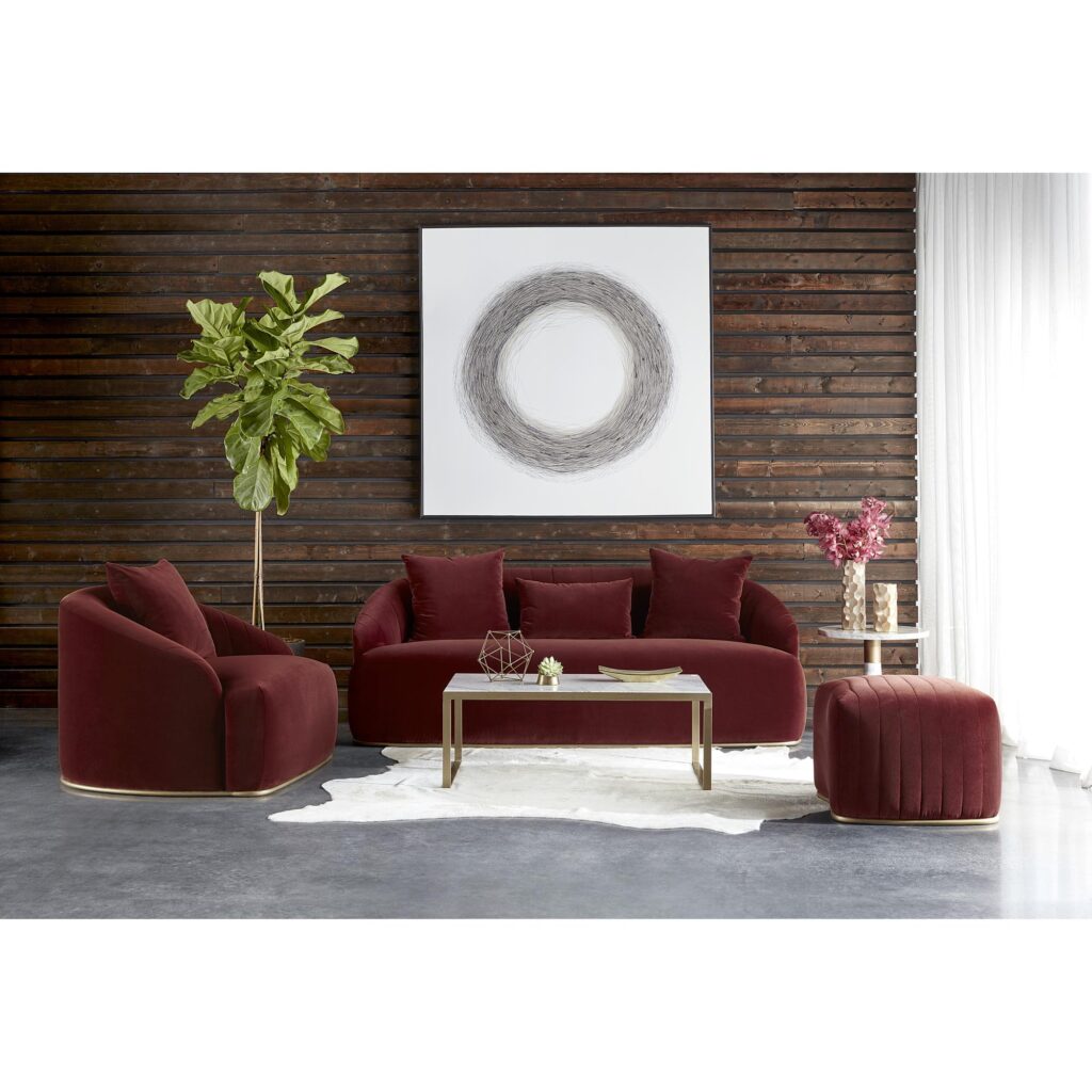 Astrid Sofa - Merlot - Image 5