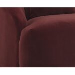 Astrid Sofa - Merlot 8 Astrid Sofa - Merlot 103642 103642 ASTRID SOFA ANTIQUE BRASS MERLOT FABRIC 6