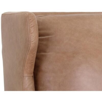 Virgil Lounge Chair - Marseille Camel Leather 103679 103679 VIRGIL CHAIR ANTIQUE BRASS MARSEILLE CAMEL LEATHER 7