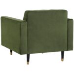 Yosi Armchair - Moss Green 11 Yosi Armchair - Moss Green 103689 103689 YOSI ARMCHAIR ANTIQUE BRASS MOSS GREEN FABRIC 3
