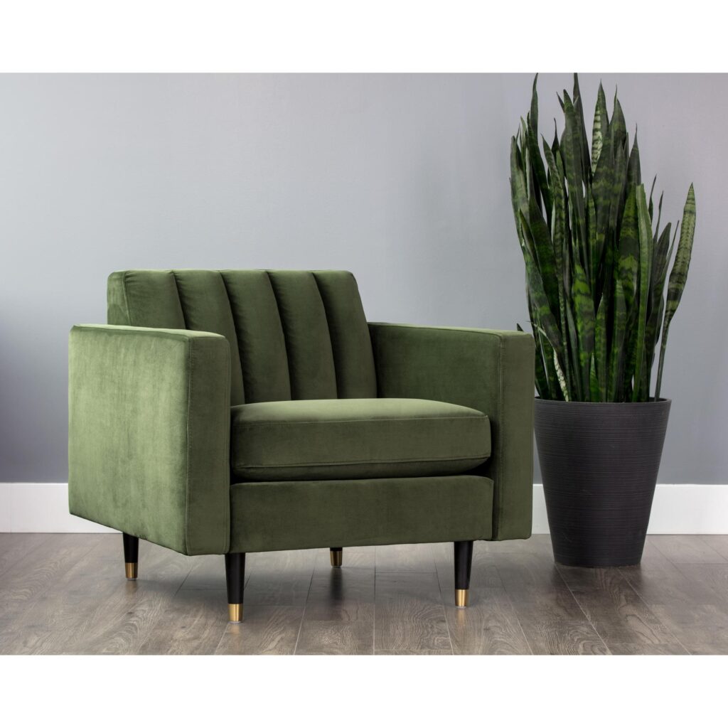 Yosi Armchair - Moss Green - Image 5