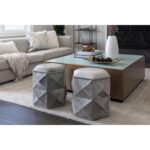 Ashanti Storage Ottoman - Small - Silver - Grey 8 Ashanti Storage Ottoman - Small - Silver - Grey 103762 103762 ASHANTI OTTOMAN GREY 5