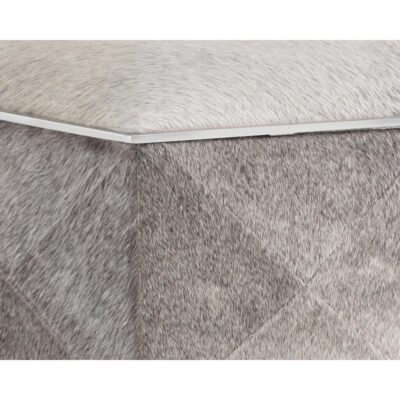 Ashanti Storage Ottoman - Small - Silver - Grey 103762 103762 ASHANTI OTTOMAN GREY 6