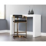 Beaumont Barstool - Antique Brass - Cantina Black 10 Beaumont Barstool - Antique Brass - Cantina Black 103777 103777 BEAUMONT BARSTOOL BLACK 5