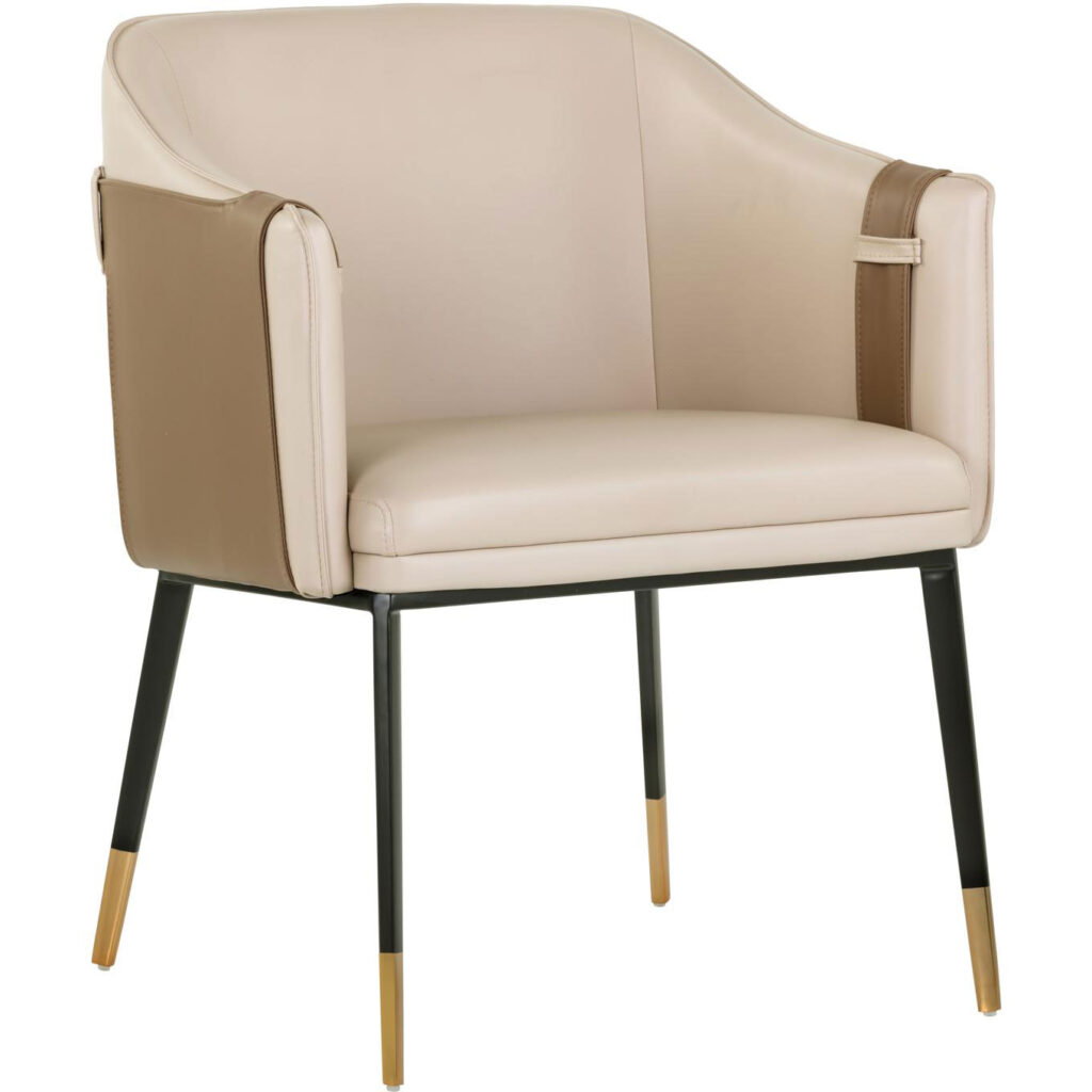 Carter Dining Armchair - Napa Beige / Napa Tan