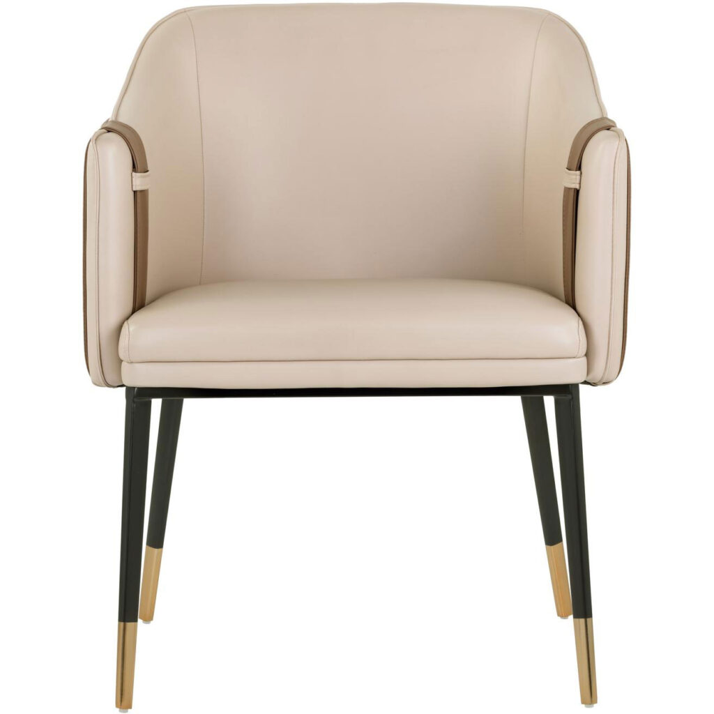 Carter Dining Armchair - Napa Beige / Napa Tan - Image 2