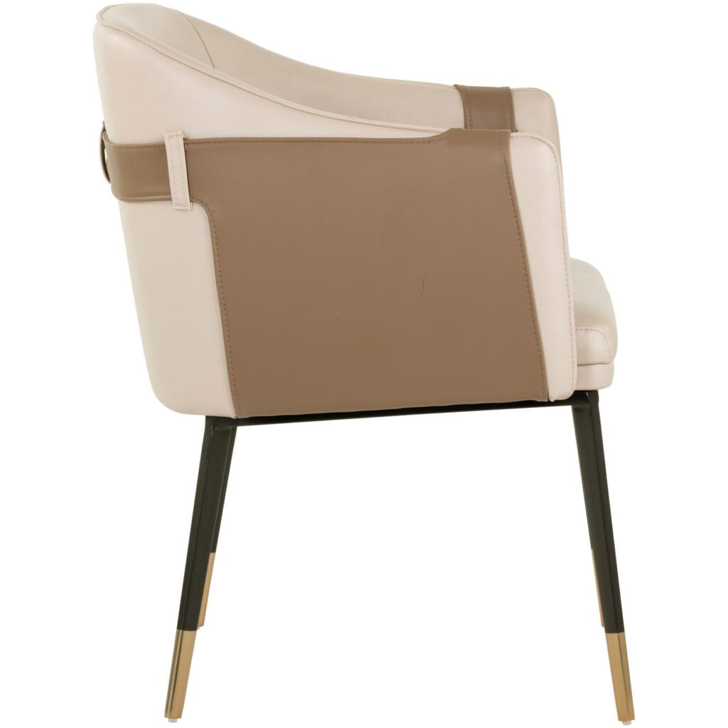 Carter Dining Armchair - Napa Beige / Napa Tan - Image 3