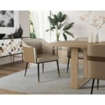 Carter Dining Armchair - Napa Beige / Napa Tan 12 Carter Dining Armchair - Napa Beige / Napa Tan 103789 103789 CARTER ARMCHAIR 5