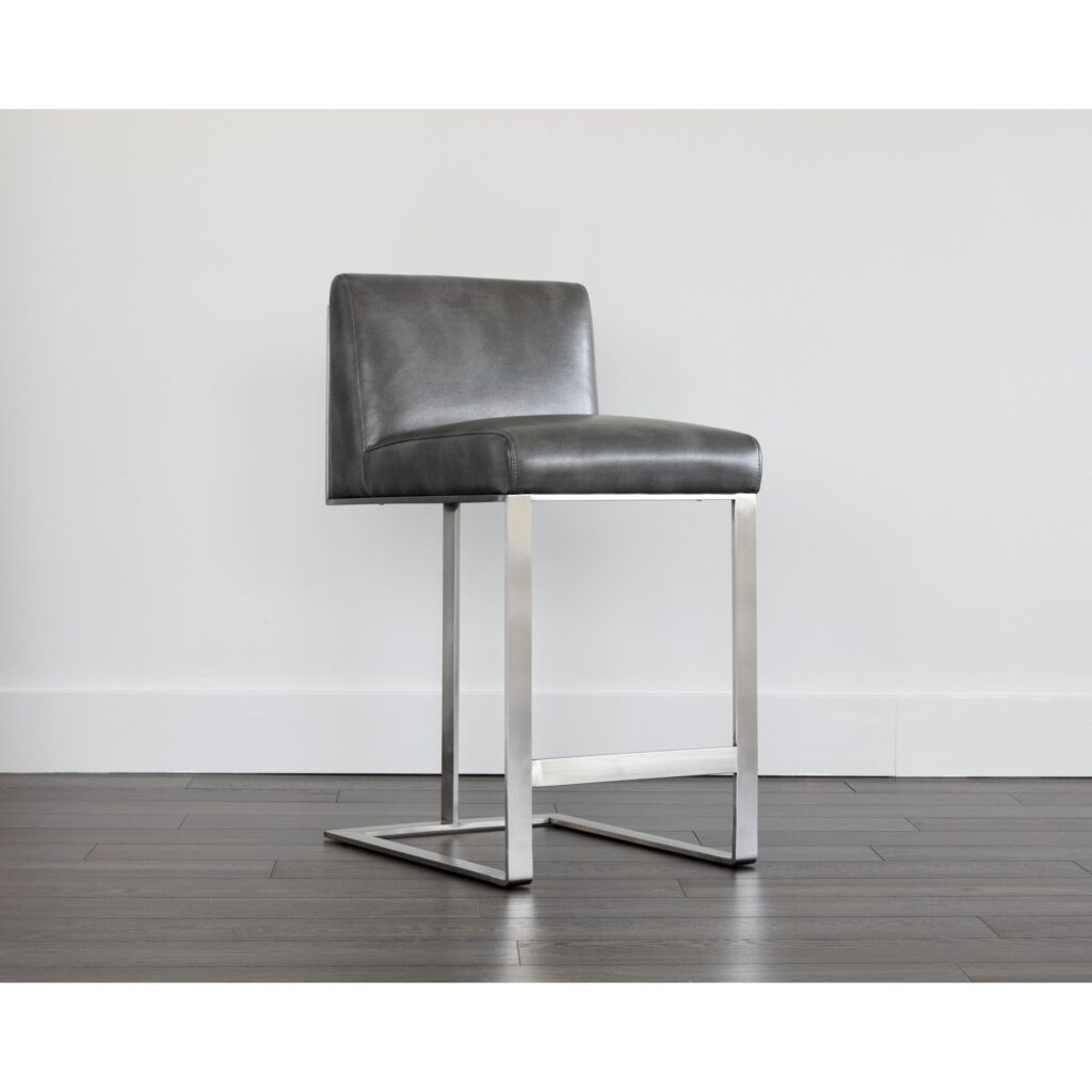 Dean Counter Stool - Stainless Steel - Cantina Magnetite - Image 4