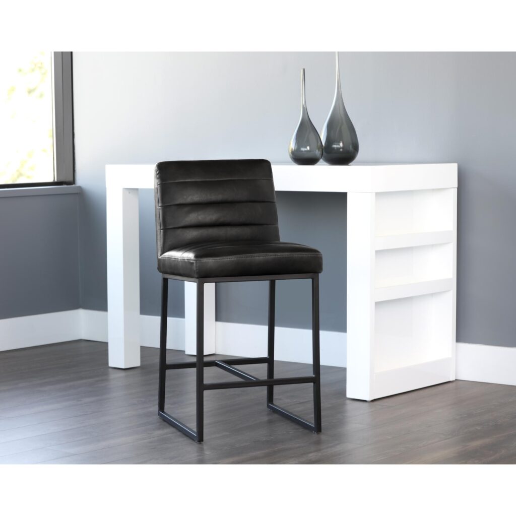 Spyros Counter Stool - Coal Black - Image 4