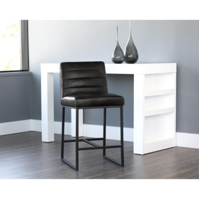 Spyros Counter Stool - Coal Black 103899 103899 SPYROS COUNTER STOOL COAL BLACK 5