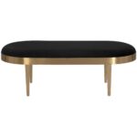 Jolie Bench - Black Sky 103991 103991 JOLIE BENCH BLACK SKY FABRIC 1