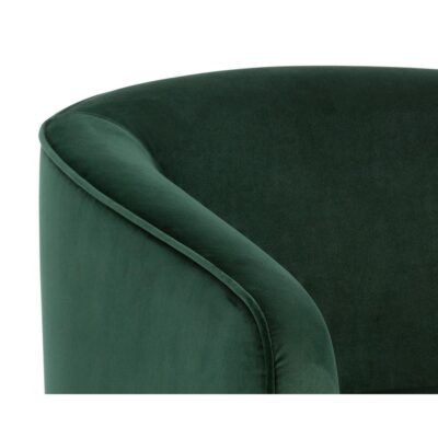 Hazel Swivel Lounge Chair - Gold - Deep Green Sky 103999 103999 HAZEL SWIVEL OCCASIONAL CHAIR DEEP GREEN SKY FABRIC 7