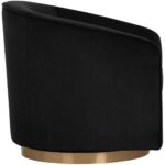 Hazel Swivel Lounge Chair - Gold - Black Sky 10 Hazel Swivel Lounge Chair - Gold - Black Sky 104003 104003 HAZEL SWIVEL CHAIR BLACK SKY FABRIC 2