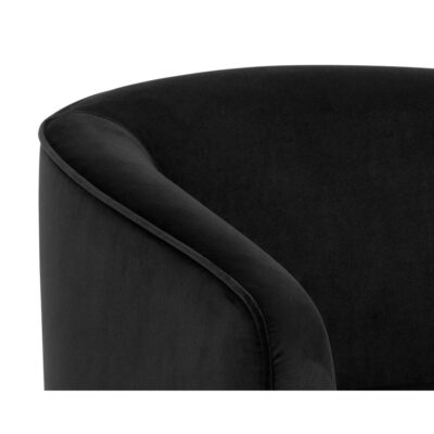 Hazel Swivel Lounge Chair - Gold - Black Sky 104003 104003 HAZEL SWIVEL CHAIR BLACK SKY FABRIC 7