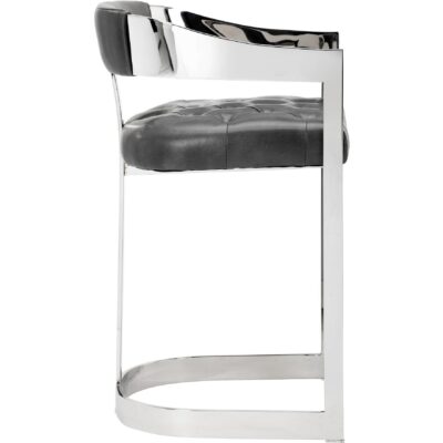 Beaumont Counter Stool - Stainless Steel - Cantina Magnetite 104015 104015 BEAUMONT COUNTER STOOL GREY 1