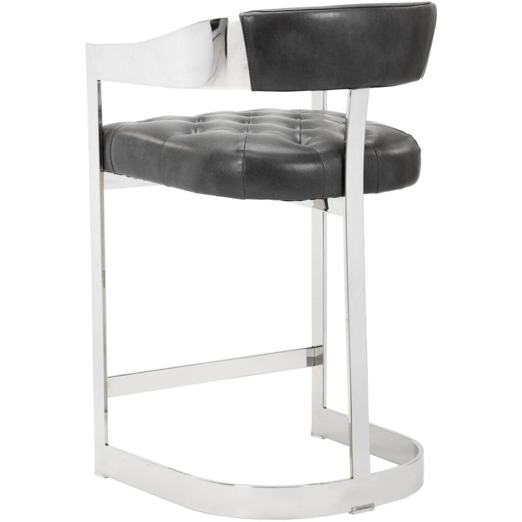 Beaumont Counter Stool - Stainless Steel - Cantina Magnetite - Image 3