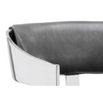 Beaumont Counter Stool - Stainless Steel - Cantina Magnetite 10 Beaumont Counter Stool - Stainless Steel - Cantina Magnetite 104015 104015 BEAUMONT COUNTER STOOL GREY 7