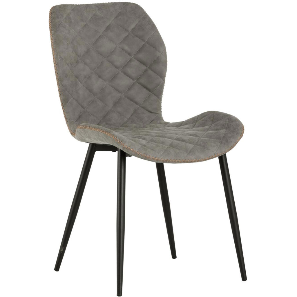 Lyla Dining Chair - Black - Antique Grey