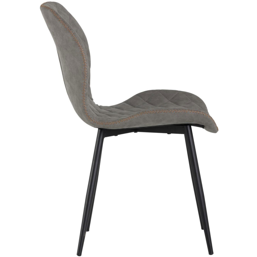 Lyla Dining Chair - Black - Antique Grey - Image 2