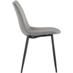 Drew Dining Chair - Black - Light Grey 8 Drew Dining Chair - Black - Light Grey 104030 104030 DREW DINING CHAIR GREY FABRIC 2