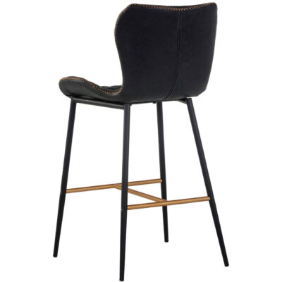 Lyla Counter Stool - Antique Black 104032 104032 LYLA COUNTERSTOOL CHAMPAGNE GOLD ANTIQUE BLACK 3