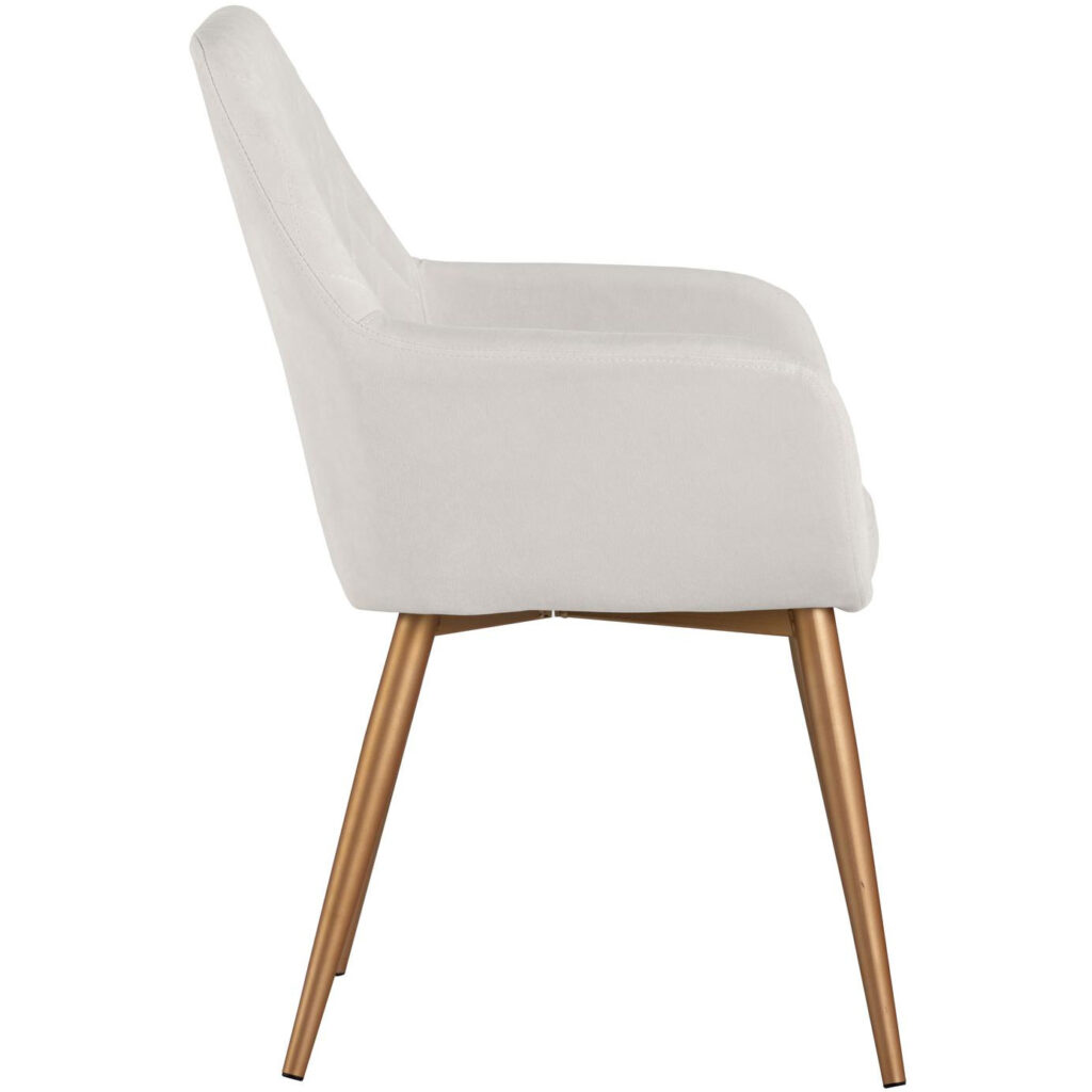 Jayna Dining Armchair - Champagne Gold - Antonio Linen - Image 2