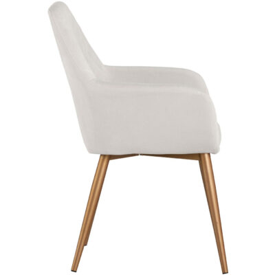 Jayna Dining Armchair - Champagne Gold - Antonio Linen 104040 104040 JAYNA DINING CHAIR ANTONIO LINEN 2