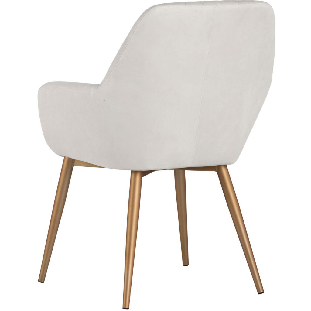 Jayna Dining Armchair - Champagne Gold - Antonio Linen - Image 3