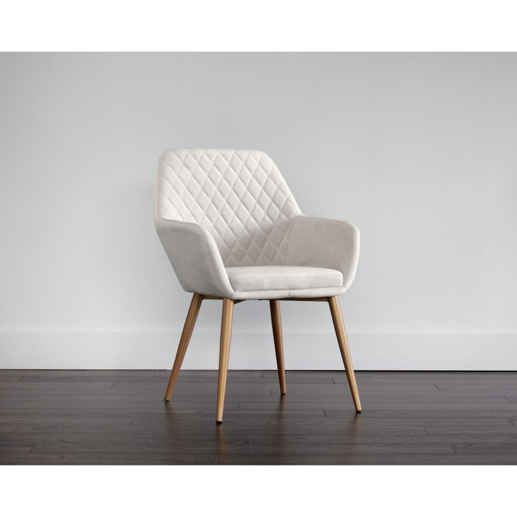 Jayna Dining Armchair - Champagne Gold - Antonio Linen - Image 4