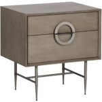 Emery Nightstand - Antique Silver - Ash Grey 8 Emery Nightstand - Antique Silver - Ash Grey 104099 104099 EMERY NIGHT STAND ANTIQUE SILVER ASH GREY FINISH 1