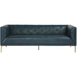 Westin Sofa - Vintage Peacock Leather 7 Westin Sofa - Vintage Peacock Leather 104113 104113 WESTIN SOFA VINTAGE PEACOCK LEATHER 1