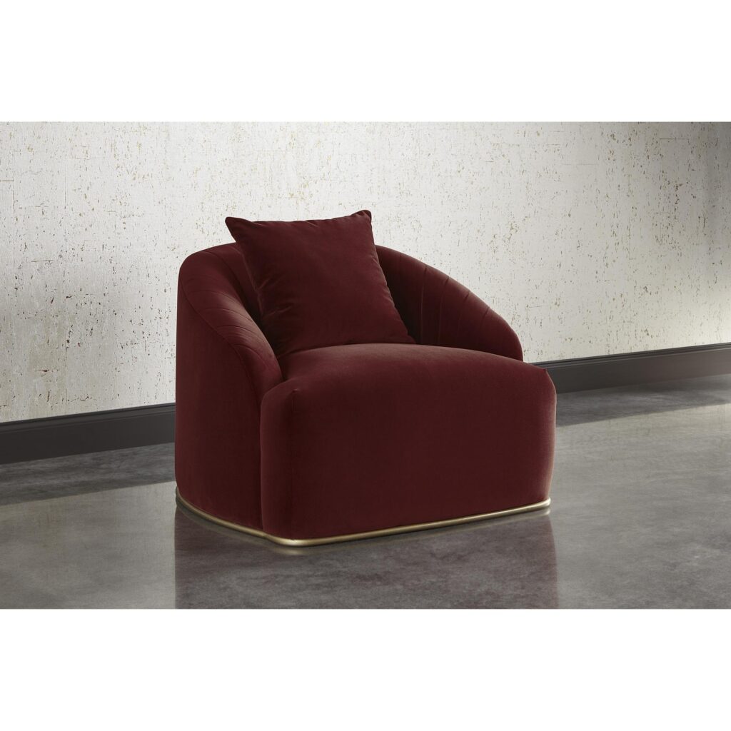 Astrid Armchair - Merlot - Image 5