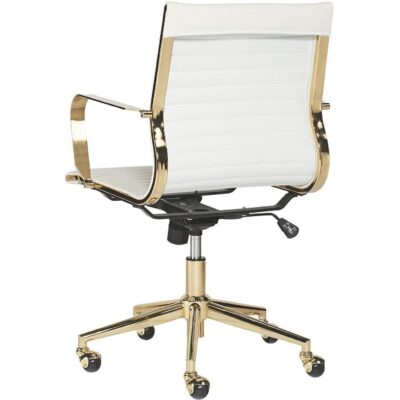 Jessica Office Chair - Snow 104219 104219 JESSICA OFFICE CHAIR GOLD WHITE 3