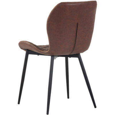 Lyla Dining Chair - Black - Antique Brown 104221 104221 LYLA DINING CHAIR BLACK ANTIQUE BROWN 3