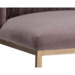 Nevin Dining Chair - Blush Purple 11 Nevin Dining Chair - Blush Purple 104343 104343 NEVIN DINING CHAIR ANTIQUE BRASS BLUSH PURPLE FABRIC 6