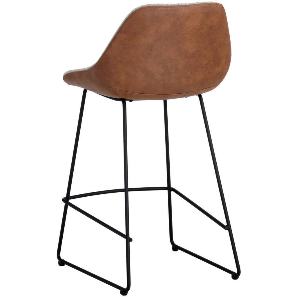 Mccoy Counter Stool - November Grey / Cinnamon Brown - Image 3