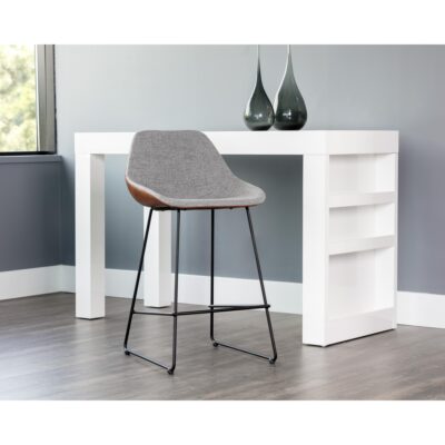 Mccoy Counter Stool - November Grey / Cinnamon Brown 104390 104390 MCCOY COUNTER STOOL NOVEMBER GREY 5