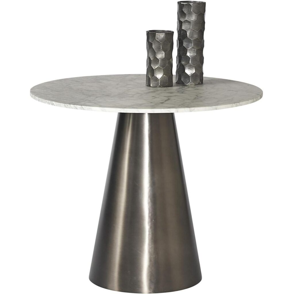 Damon Bistro Table - Gunmetal - 35.5"