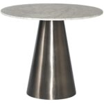 Damon Bistro Table - Gunmetal - 35.5" 5 Damon Bistro Table - Gunmetal - 35.5" 104425 104425 DAMON BISTRO TABLE GUNMETAL WHITE MARBLE 1
