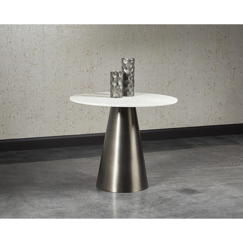 Damon Bistro Table - Gunmetal - 35.5" - Image 3