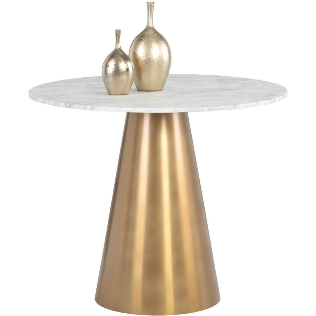 Damon Bistro Table - Gold - 35.5"