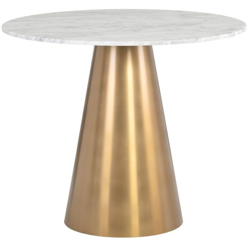 Damon Bistro Table - Gold - 35.5" - Image 2