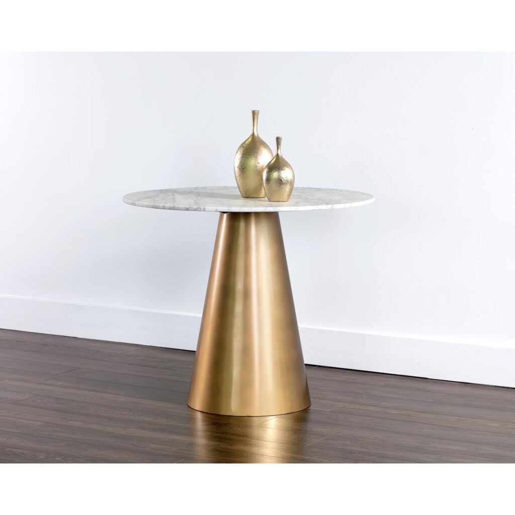 Damon Bistro Table - Gold - 35.5" - Image 4